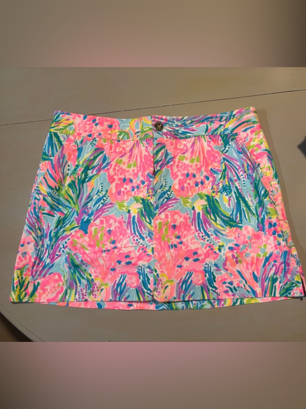 Lilly Pulitzer Pink Multi Floral Print Skort